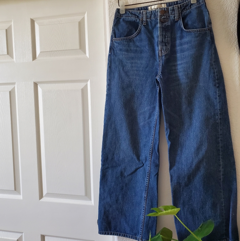 Reformation Louise Wide Leg Jeans